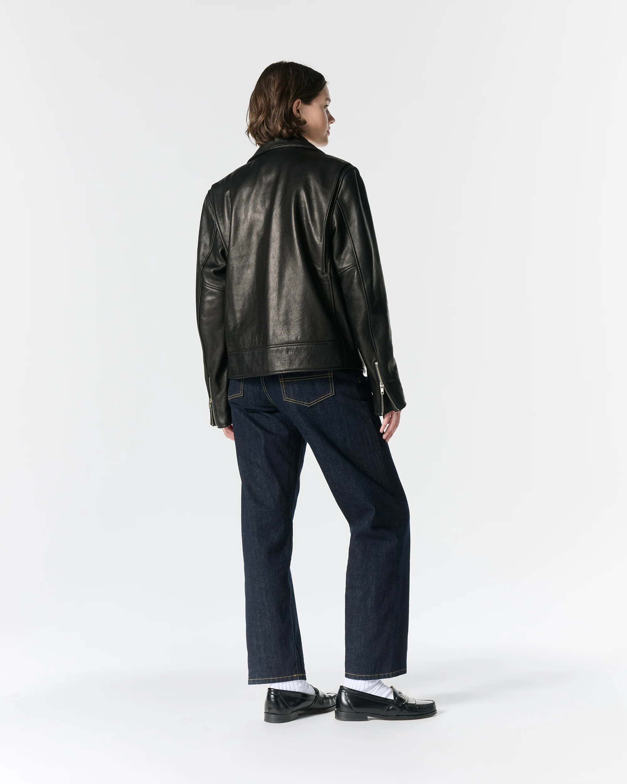 Leather Cruiser Jacket - Image 7