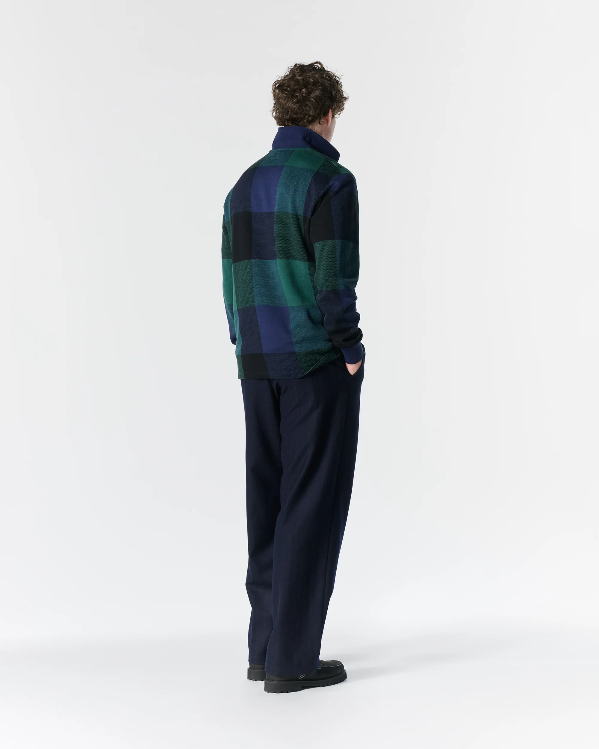 Buffalo Plaid Zip Polo - Image 6