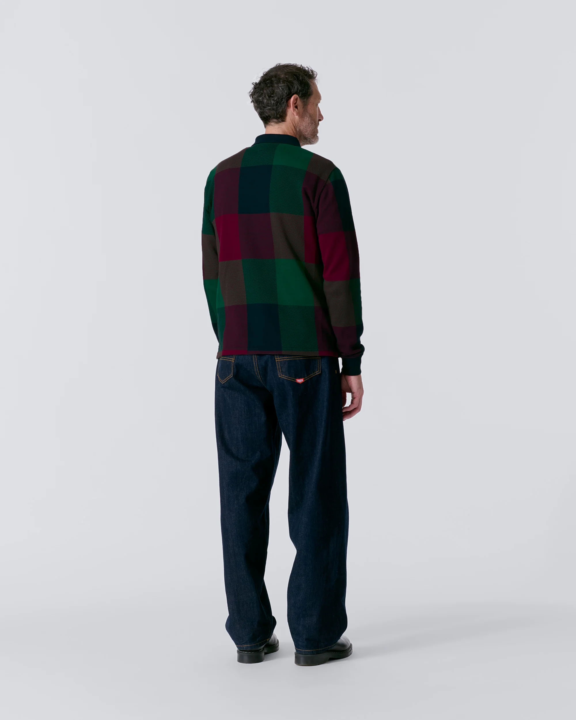Buffalo Plaid Zip Polo - Image 5