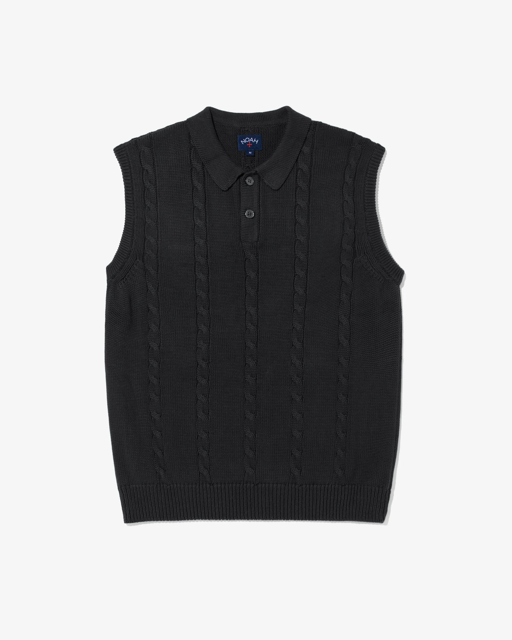 Cotton Cable Sweater Vest - Image 4