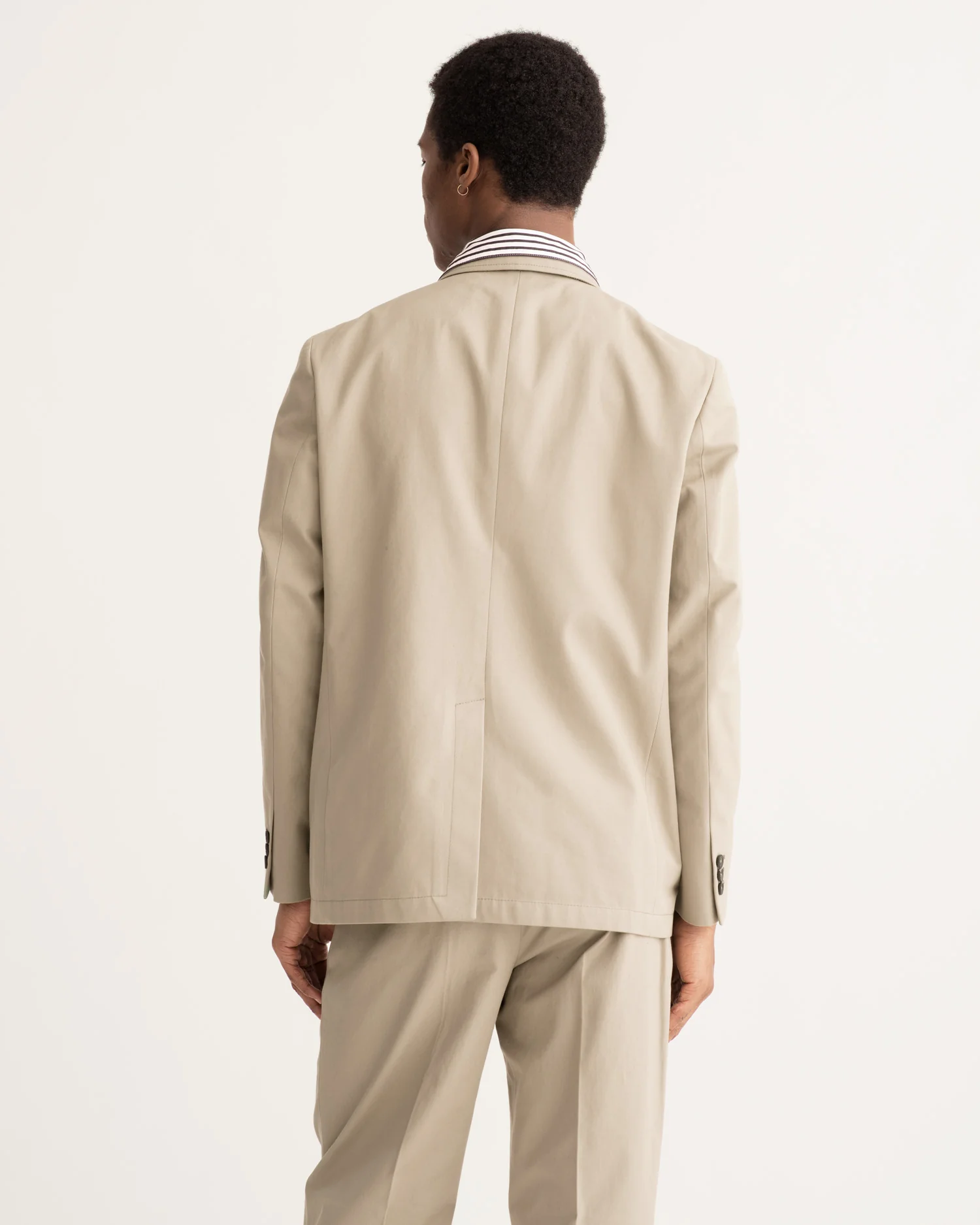 Cotton Double Breasted Jacket - Image 8