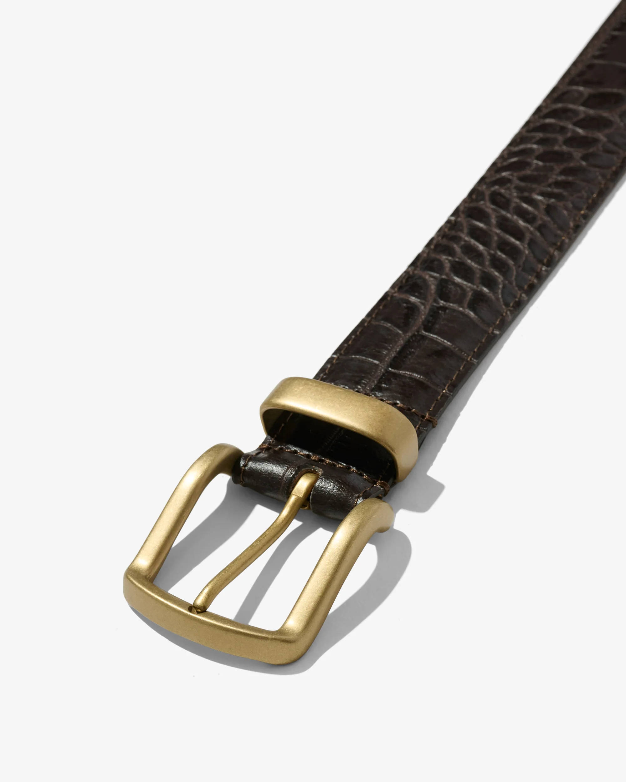 Croc Embossed Metal Tip Belt - Image 5