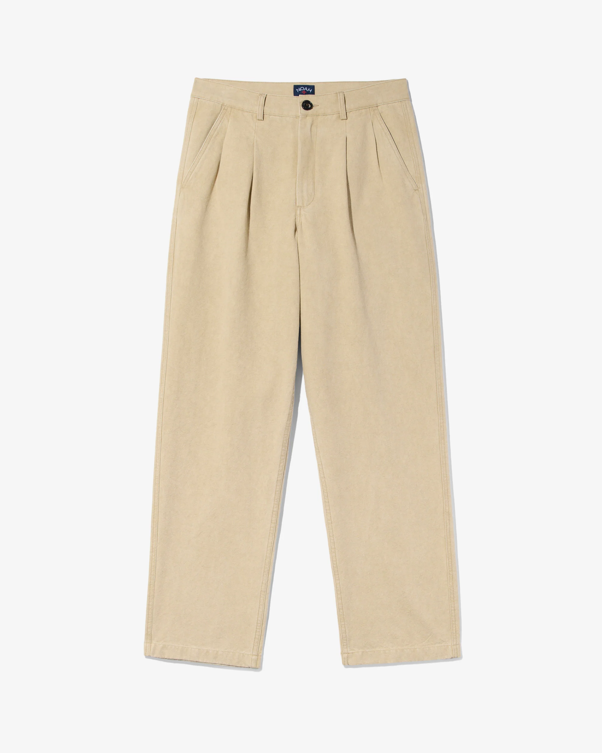 Double-Pleat Cotton Pant