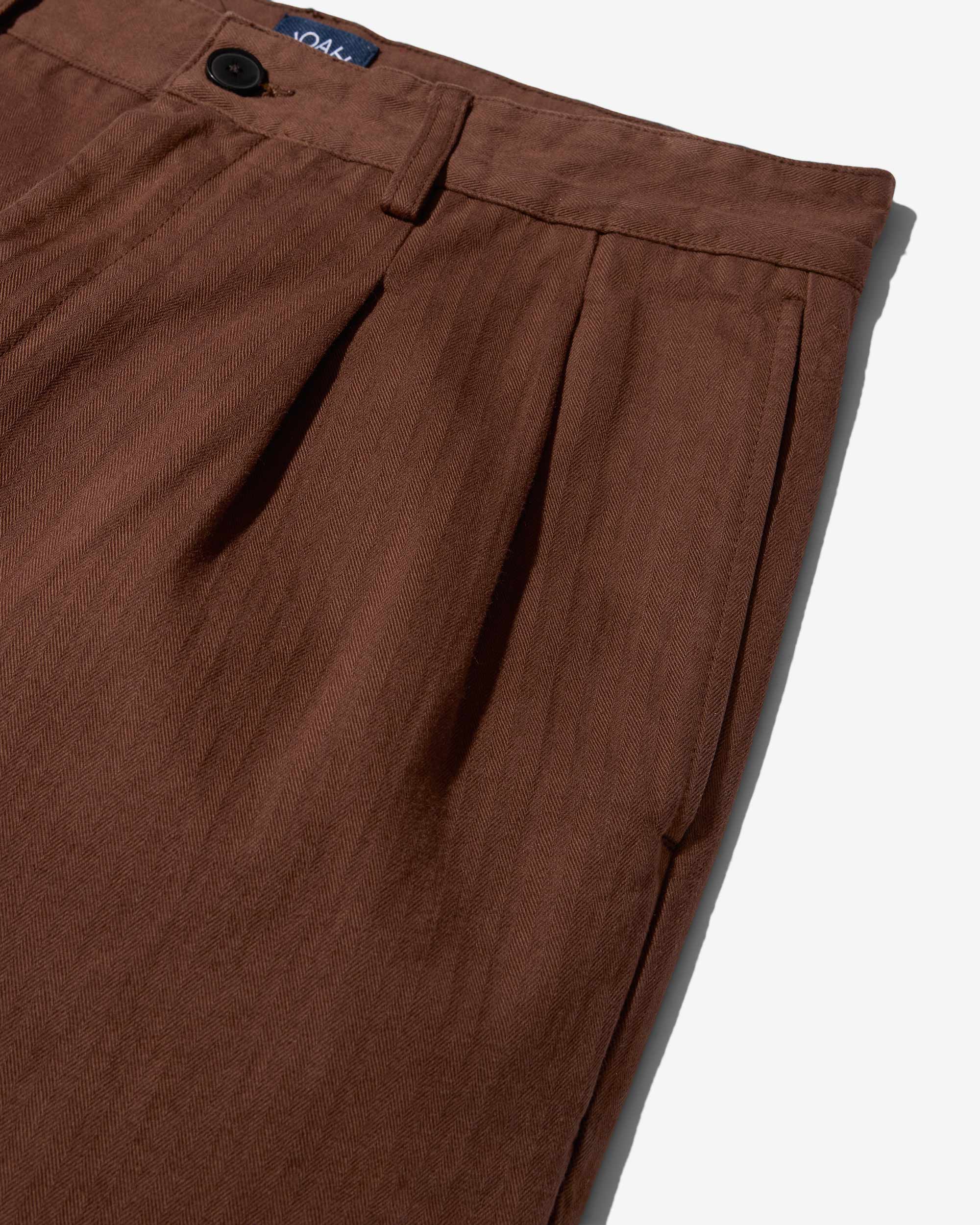 Double-Pleat Herringbone Pant - Image 3