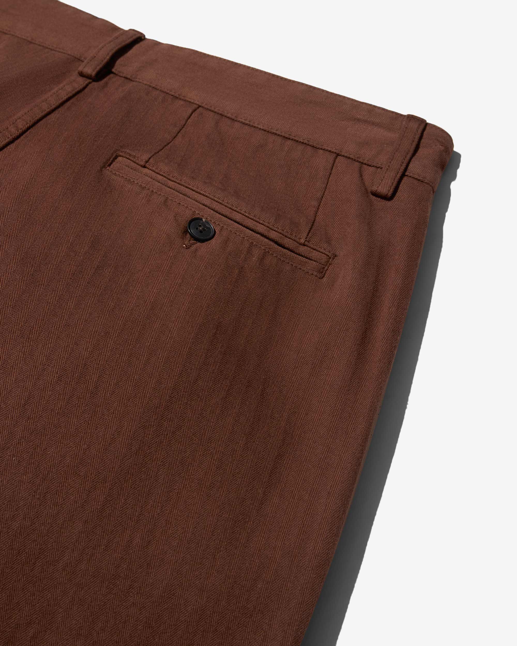 Double-Pleat Herringbone Pant - Image 4