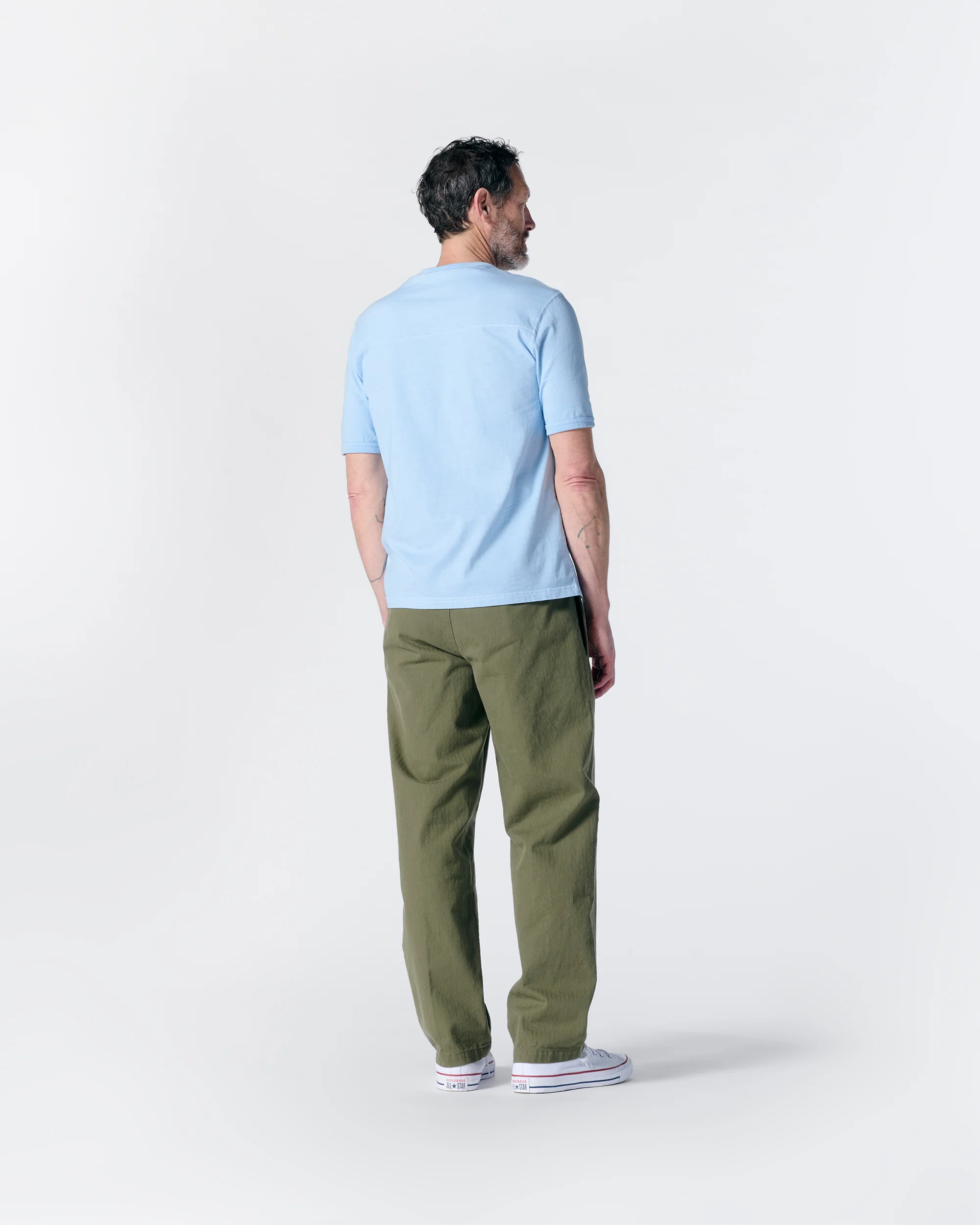 Classic Double-Pleat Herringbone Pant - Image 14