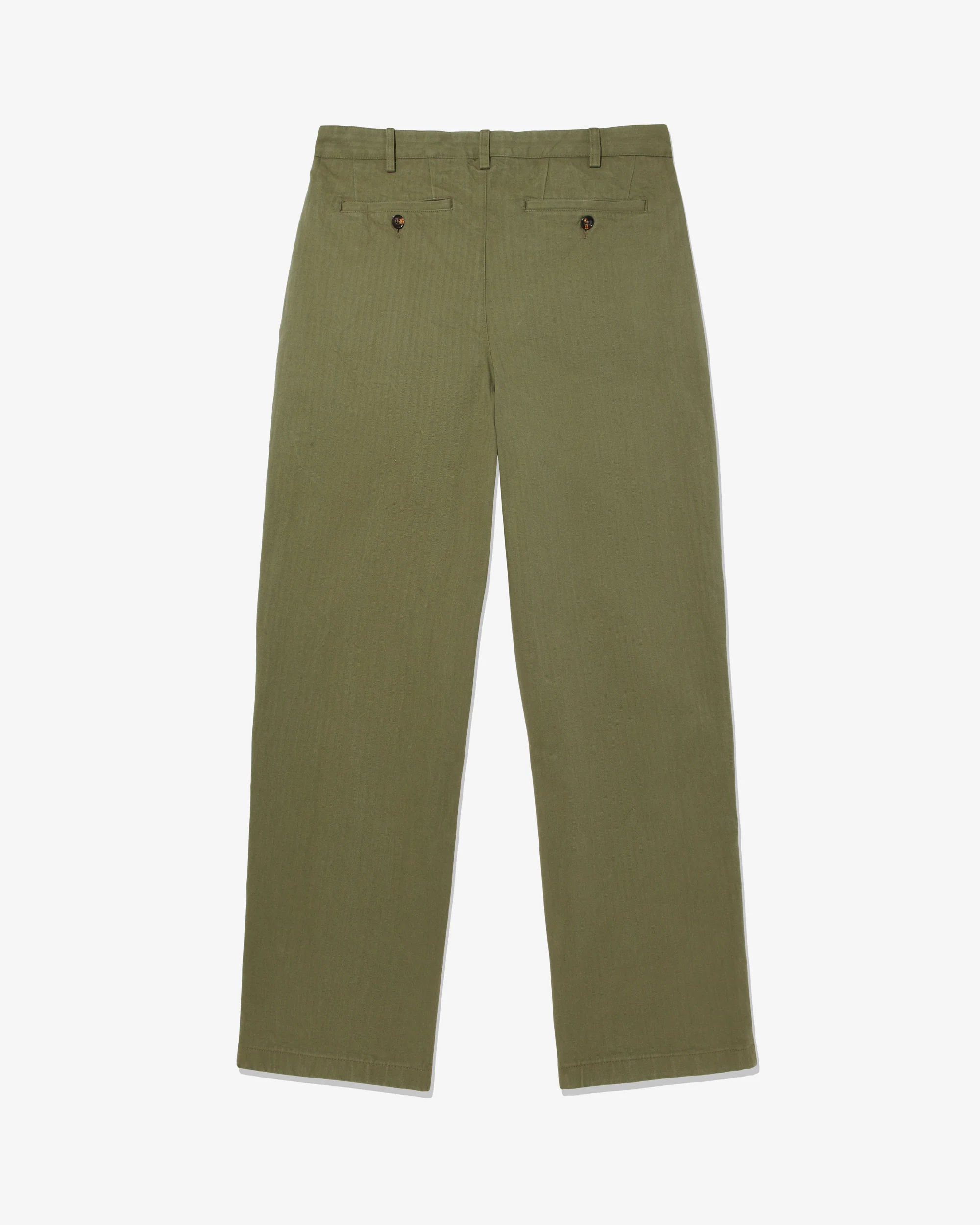 Classic Double-Pleat Herringbone Pant - Image 4