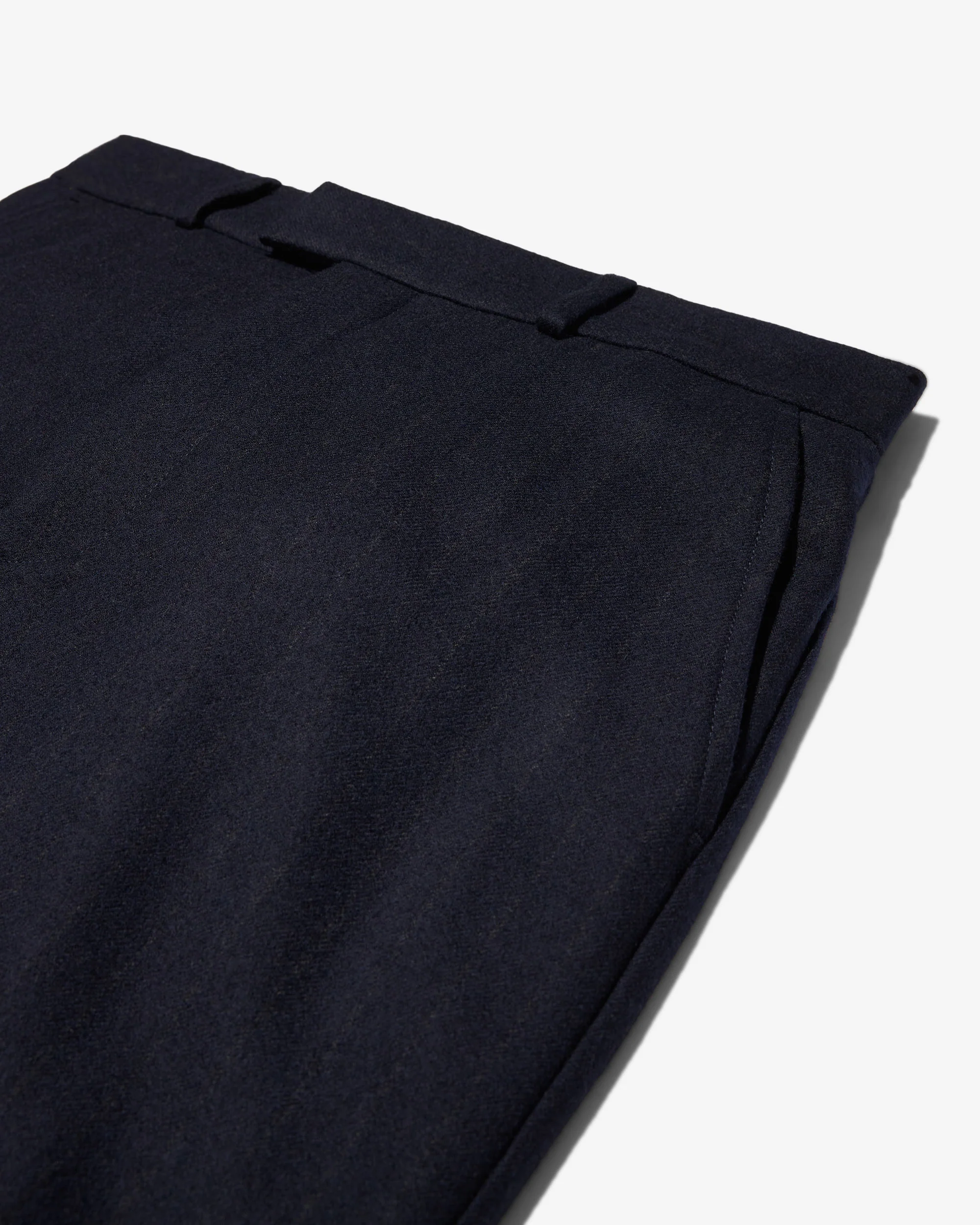 Flat Front Chalk Stripe Wool Trouser - Image 4