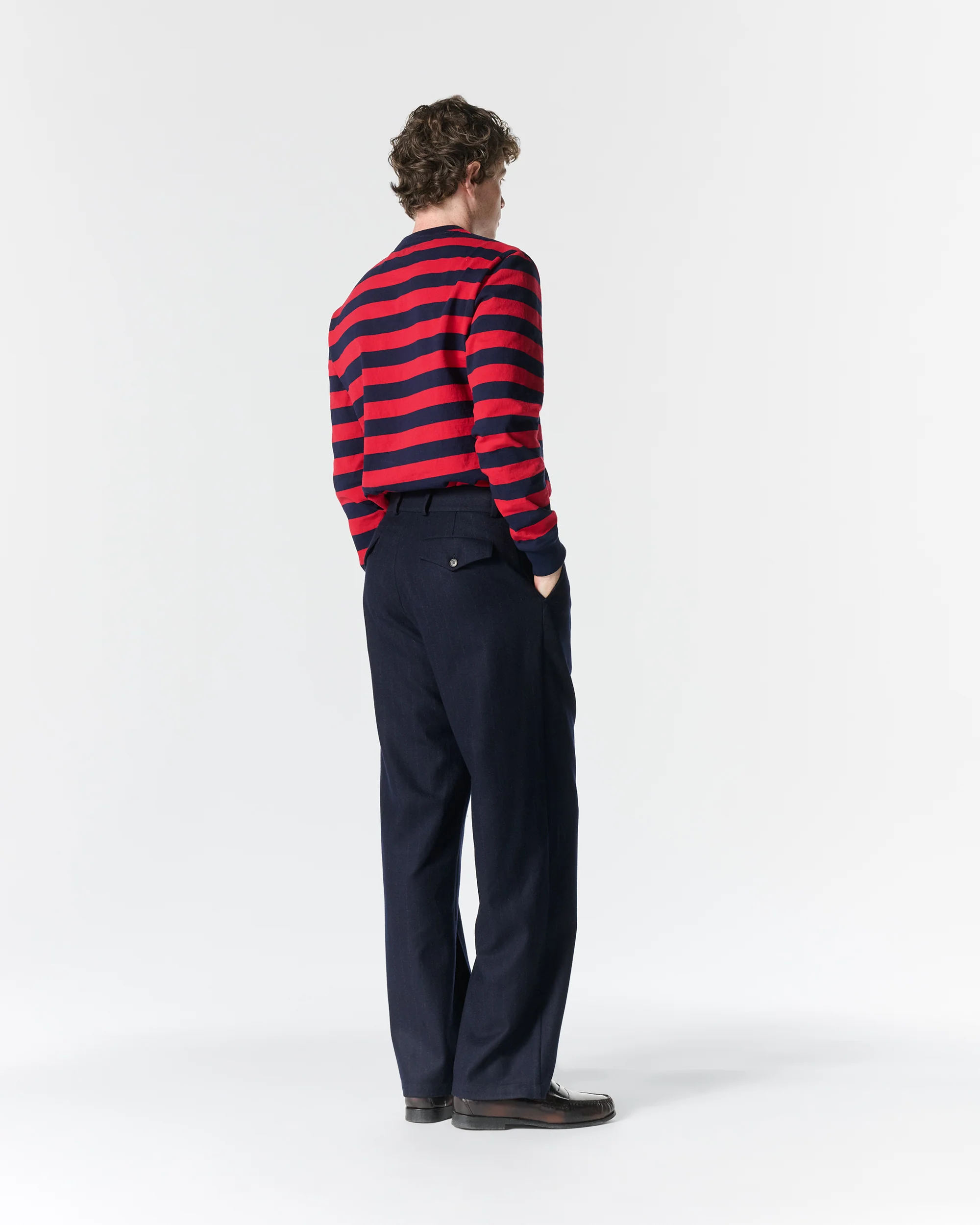 Flat Front Wool Trouser - Image 5