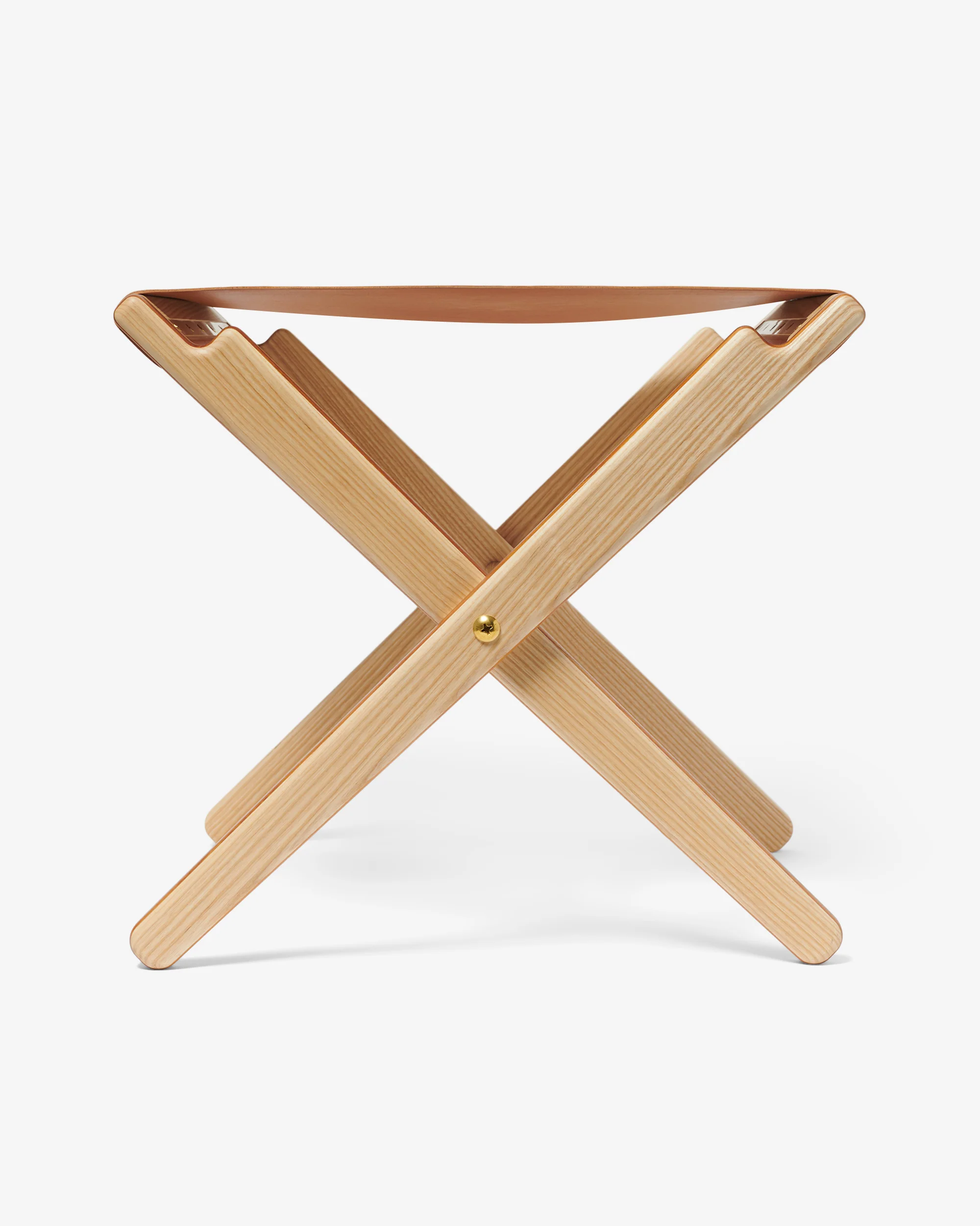 Leather Folding Stool - Image 2