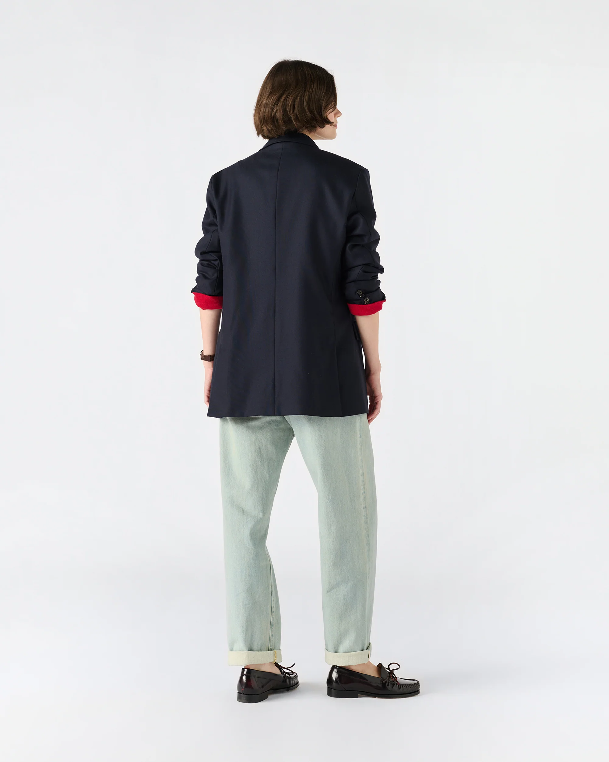 Hopsack Double-Breasted Blazer - Image 10