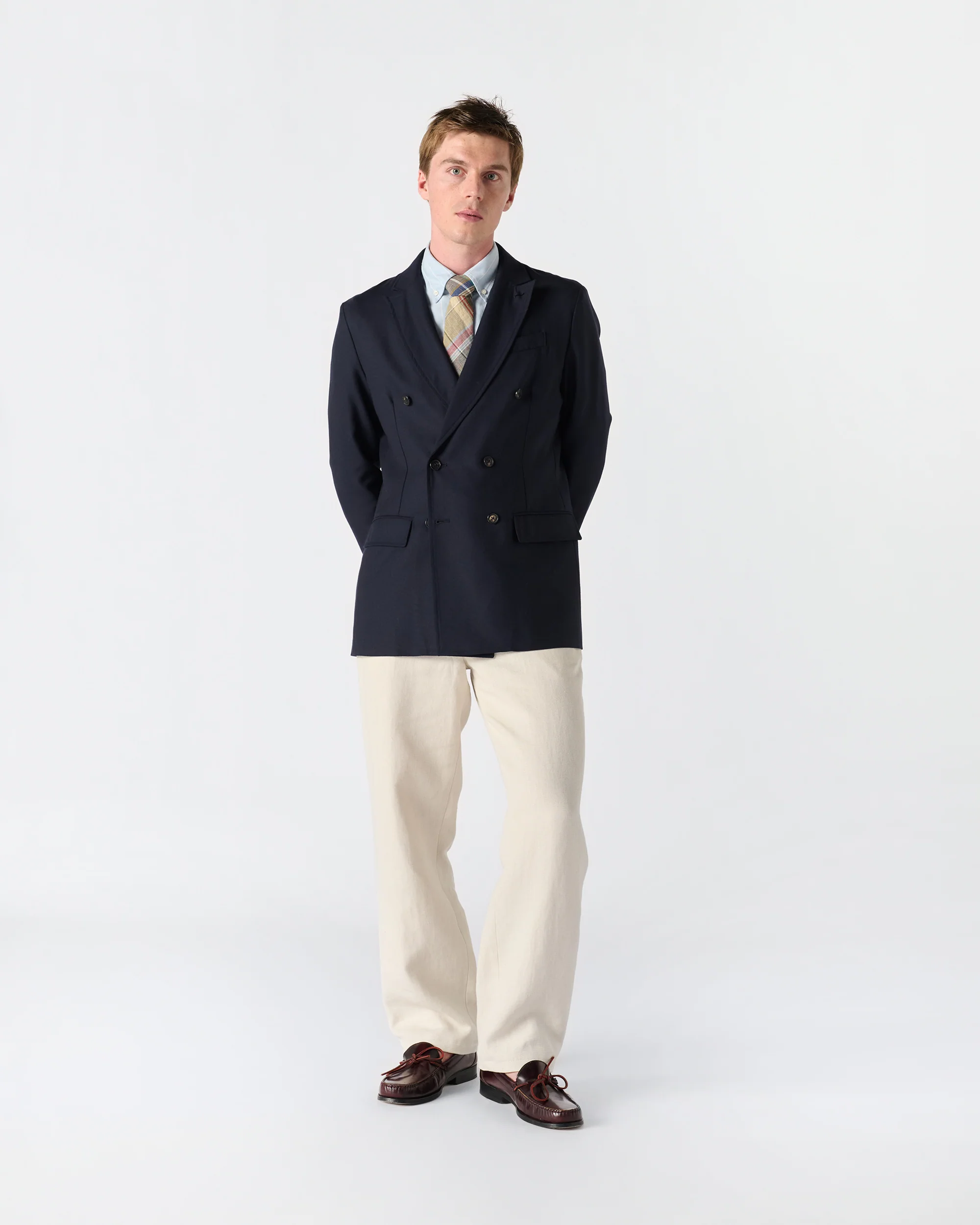 Hopsack Double-Breasted Blazer - Image 7