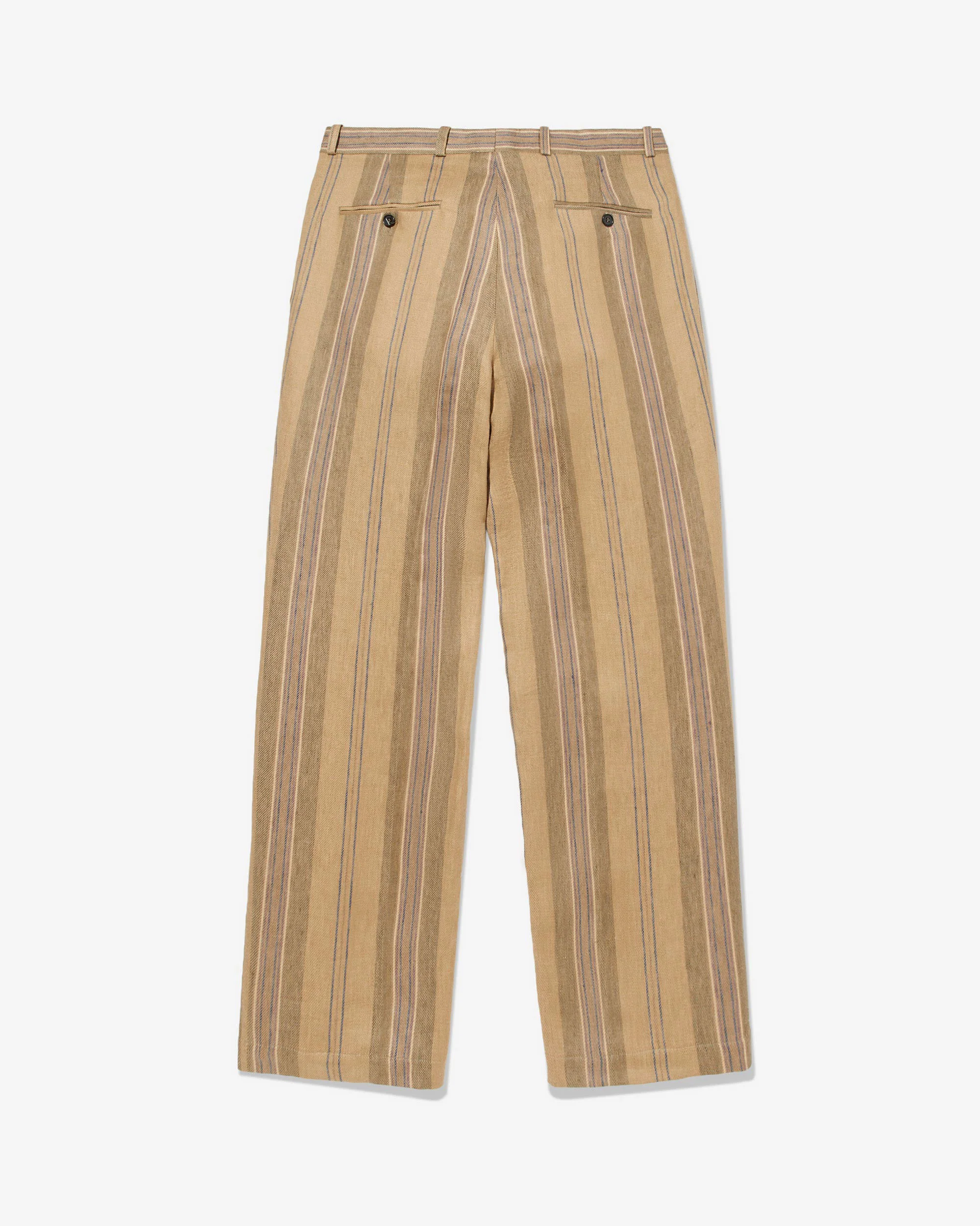Linen Double-Pleat Trousers - Image 2