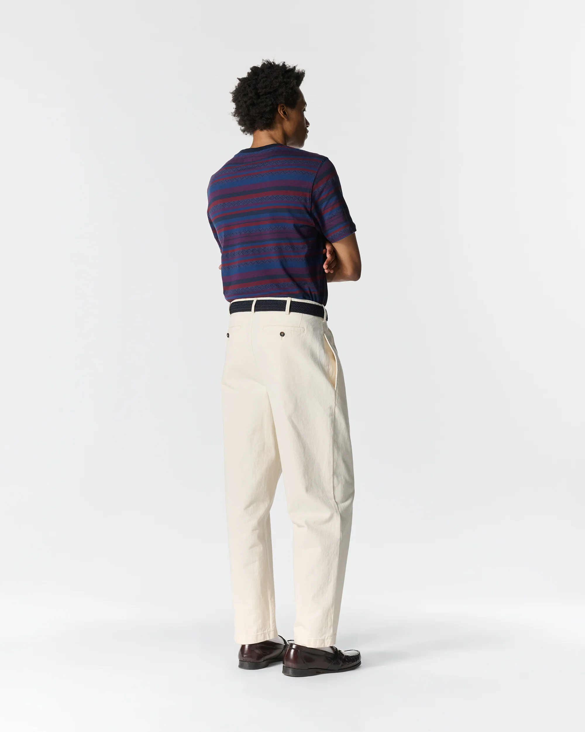 Striped Pointelle Tee - Image 5