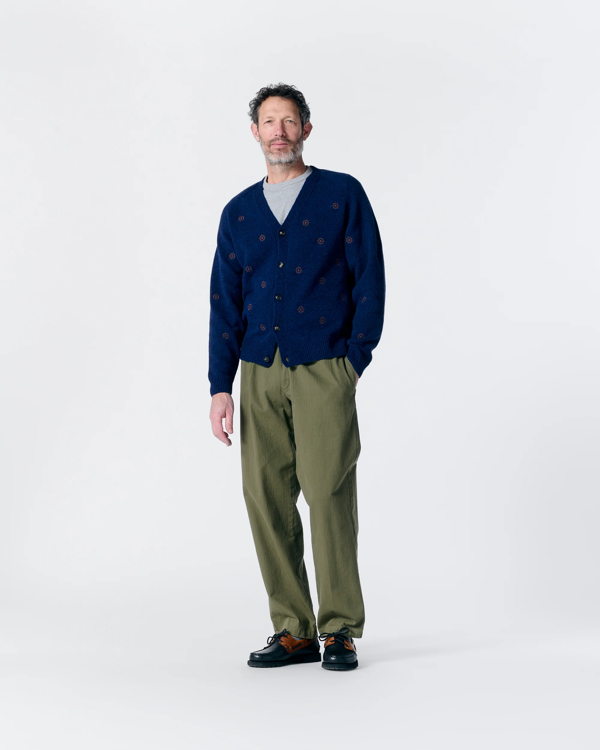Ship Wheel Shetland Cardigan - Image 4