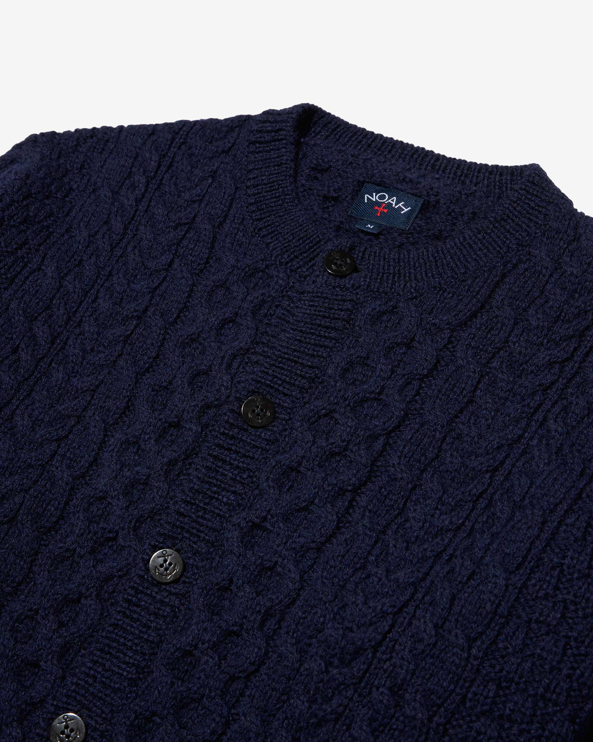 Wool Fisherman Cardigan - Image 4
