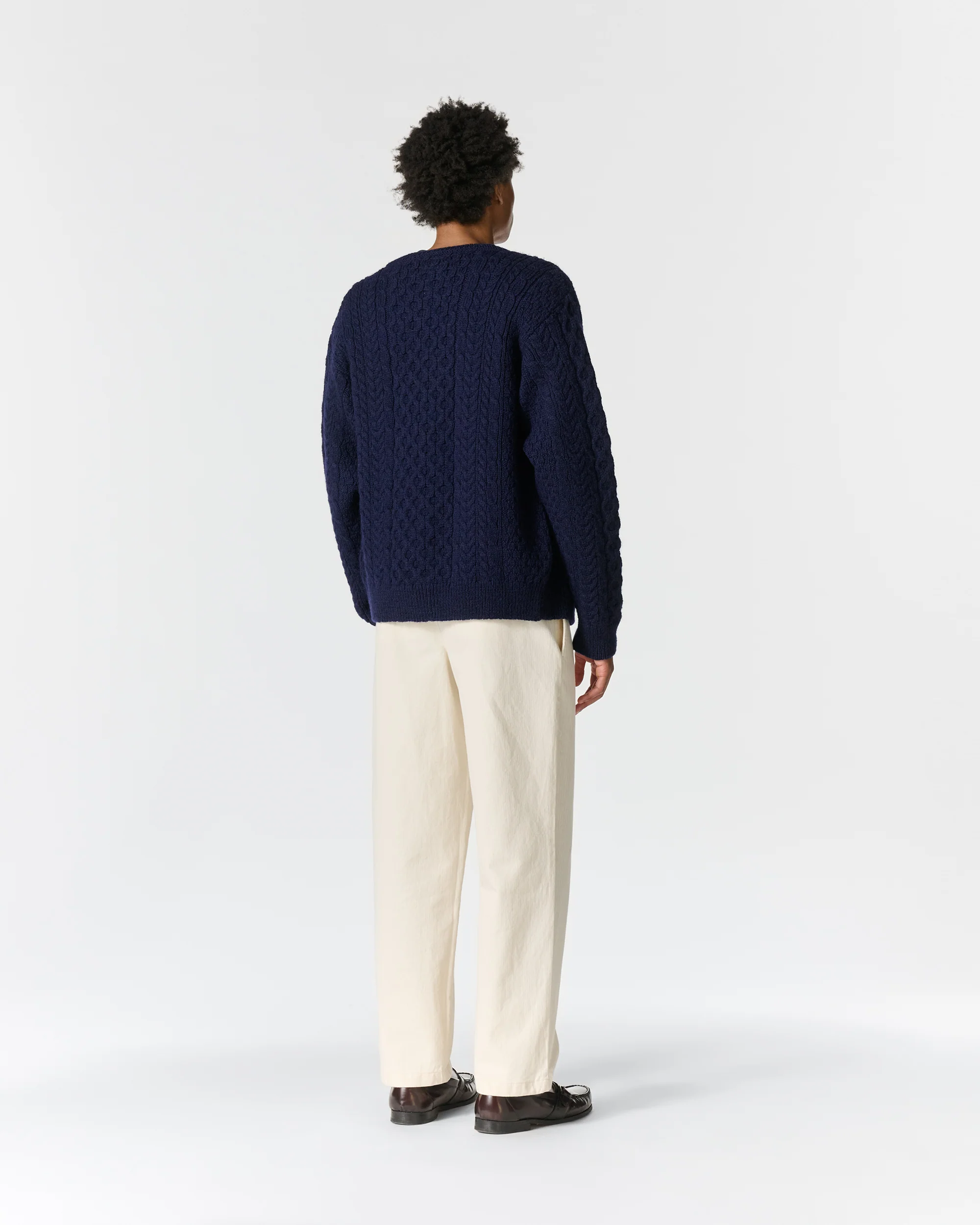 Wool Fisherman Cardigan - Image 6