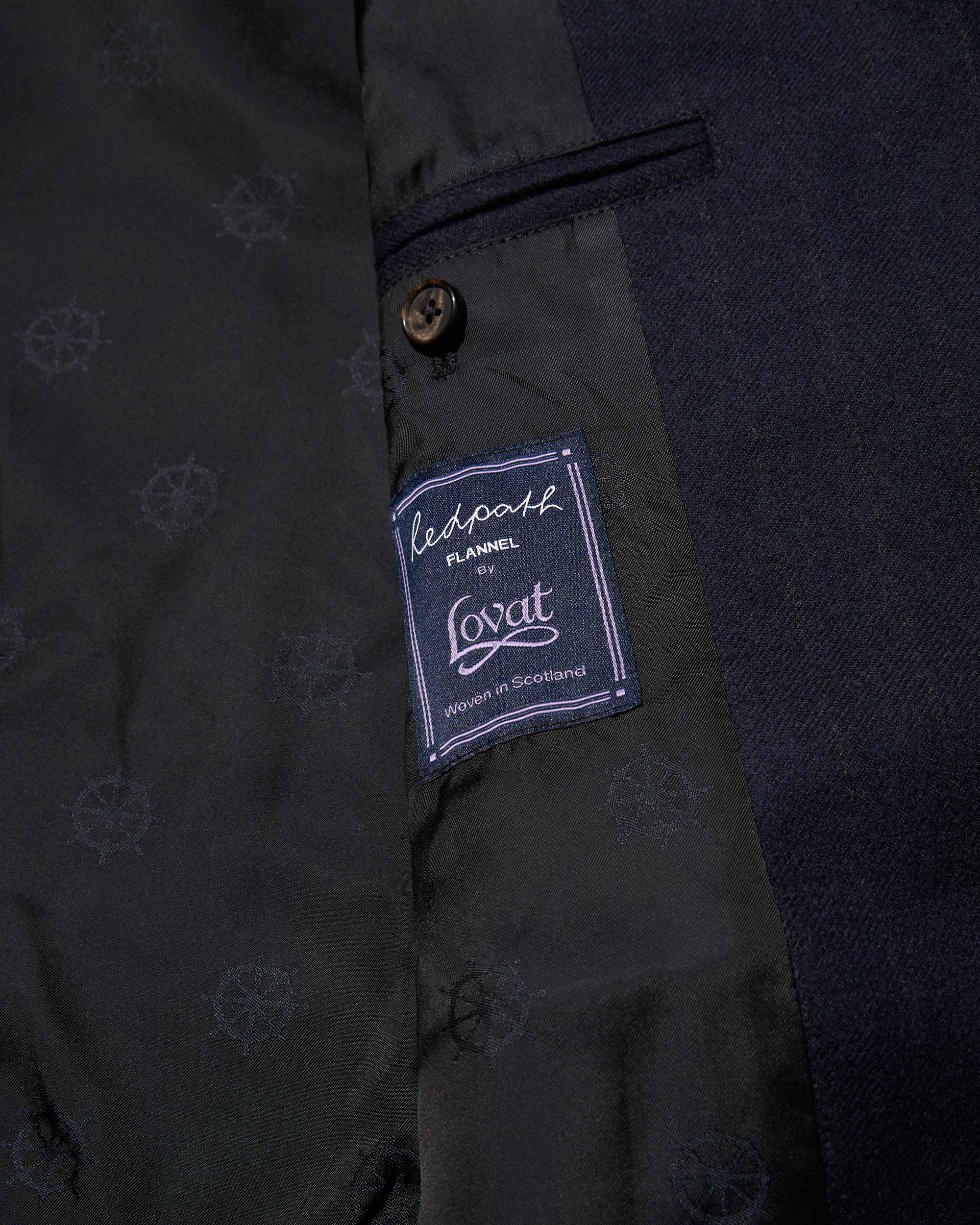 Single-Breasted Chalk Stripe Wool Jacket - Image 5
