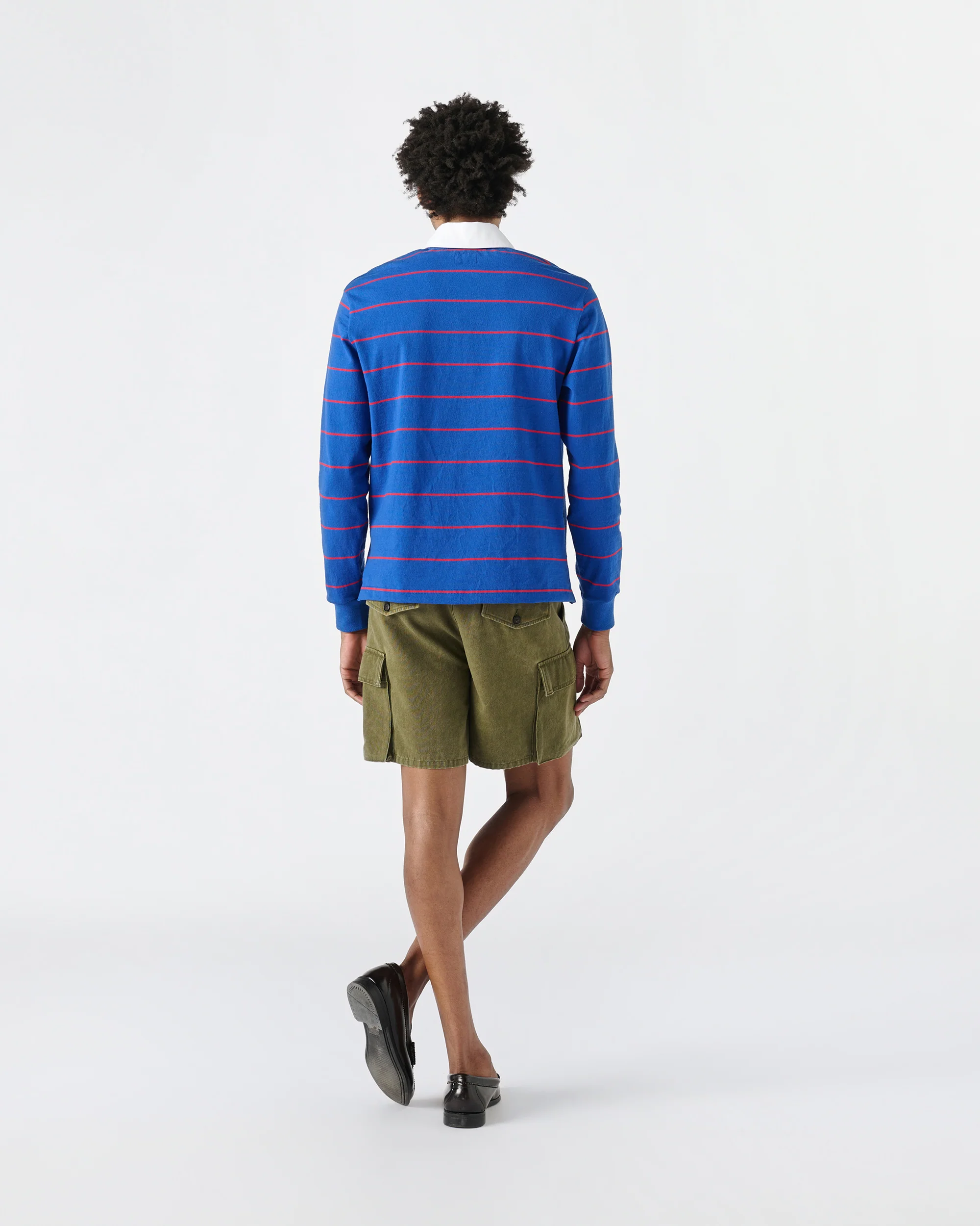 Striped Button Tab Rugby - Image 6