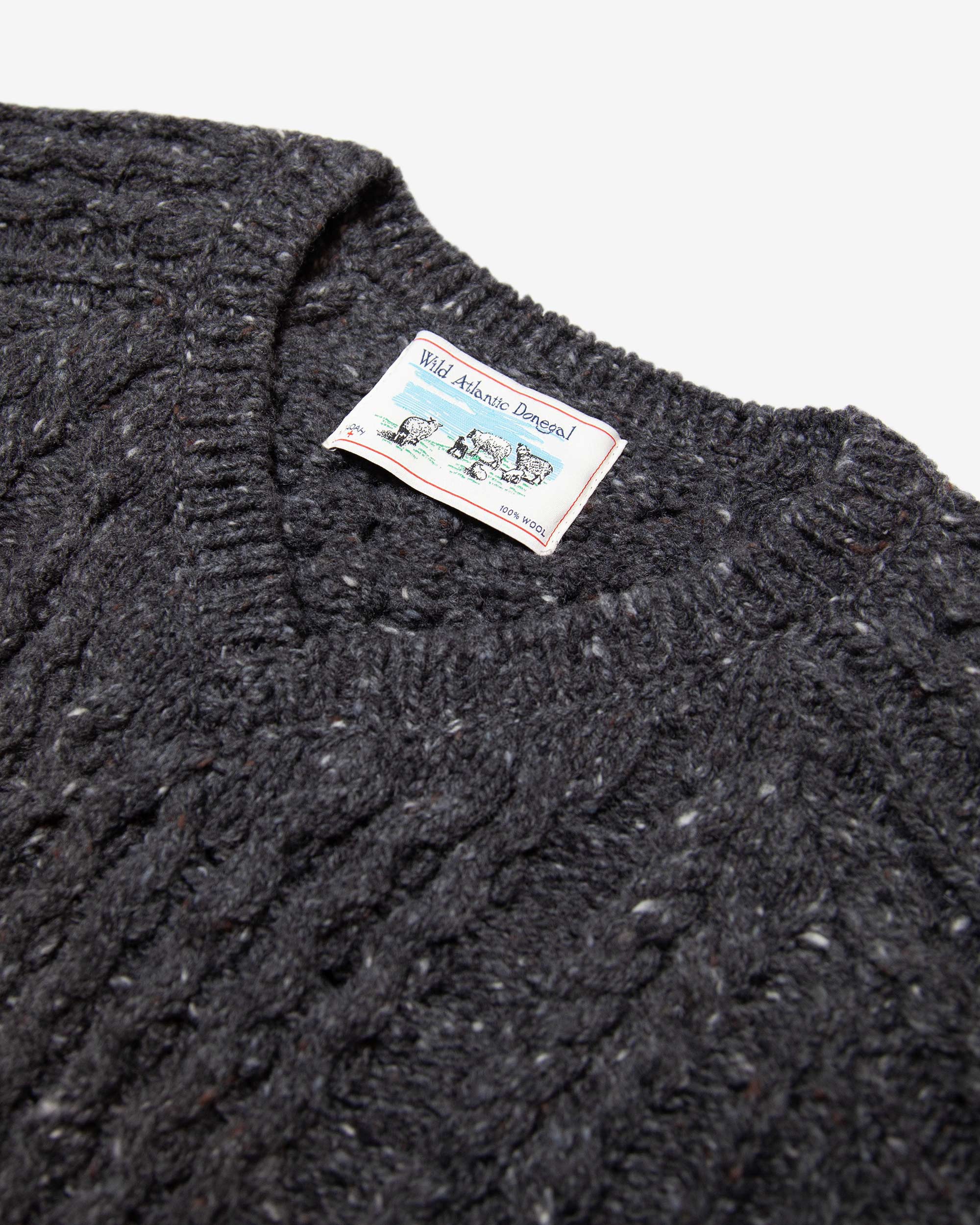 V-Neck Donegal Fisherman Sweater - Image 2