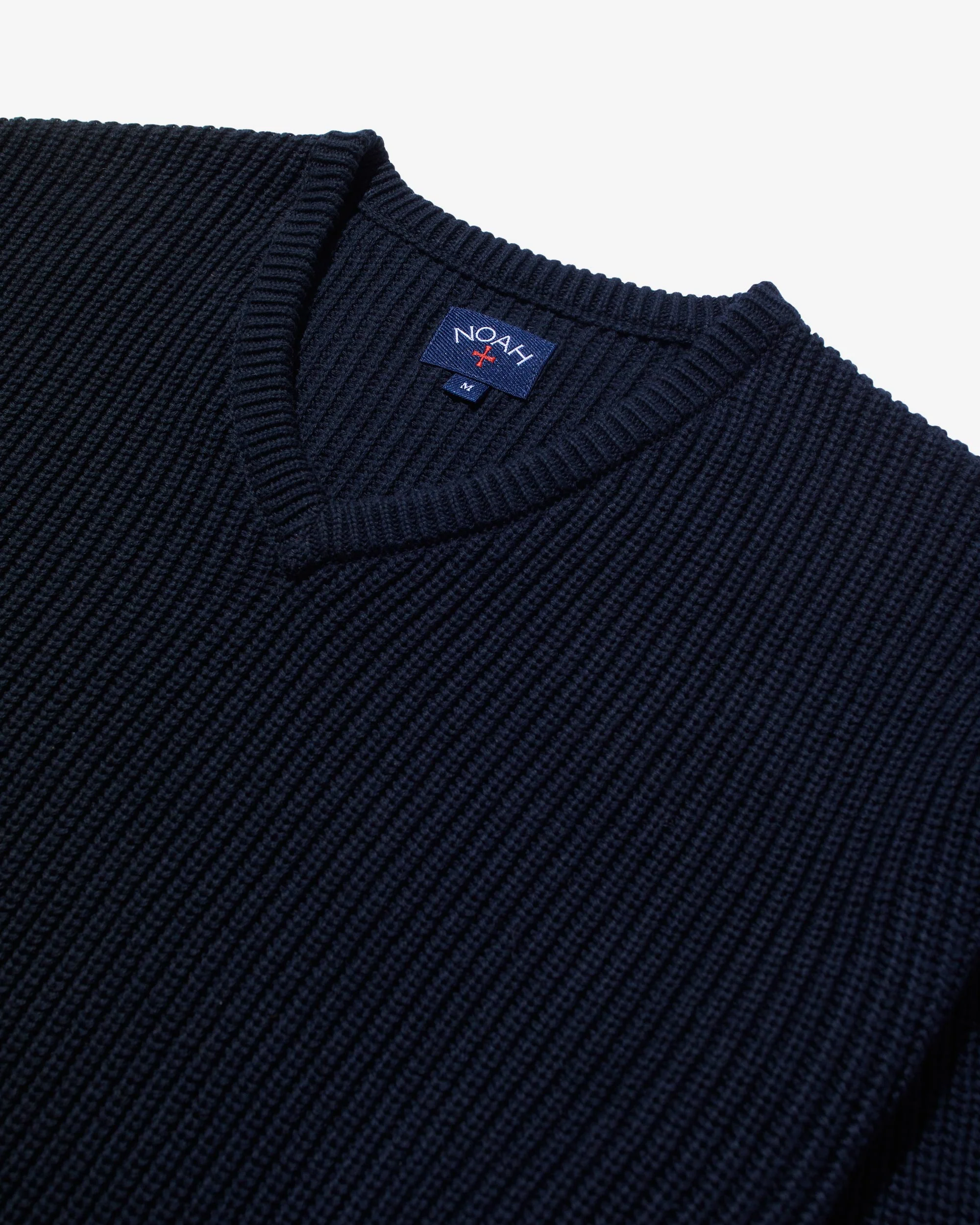V-Neck Shaker Stitch Sweater - Image 4