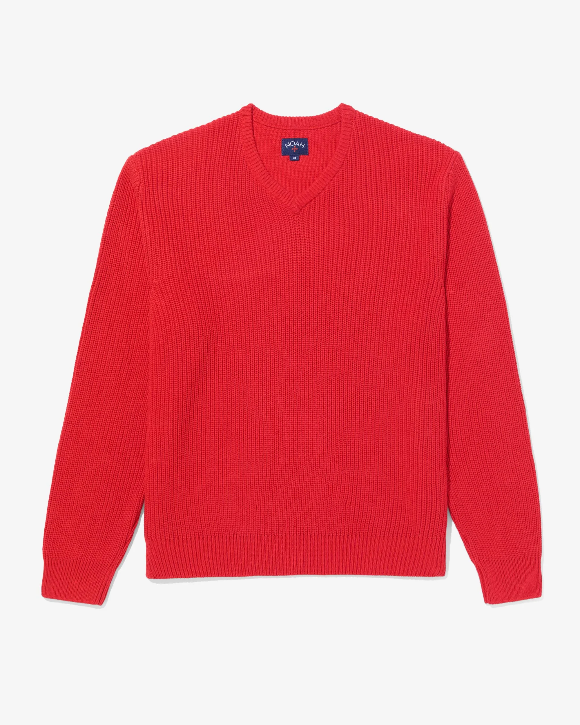 V-Neck Shaker Stitch Sweater - Image 5