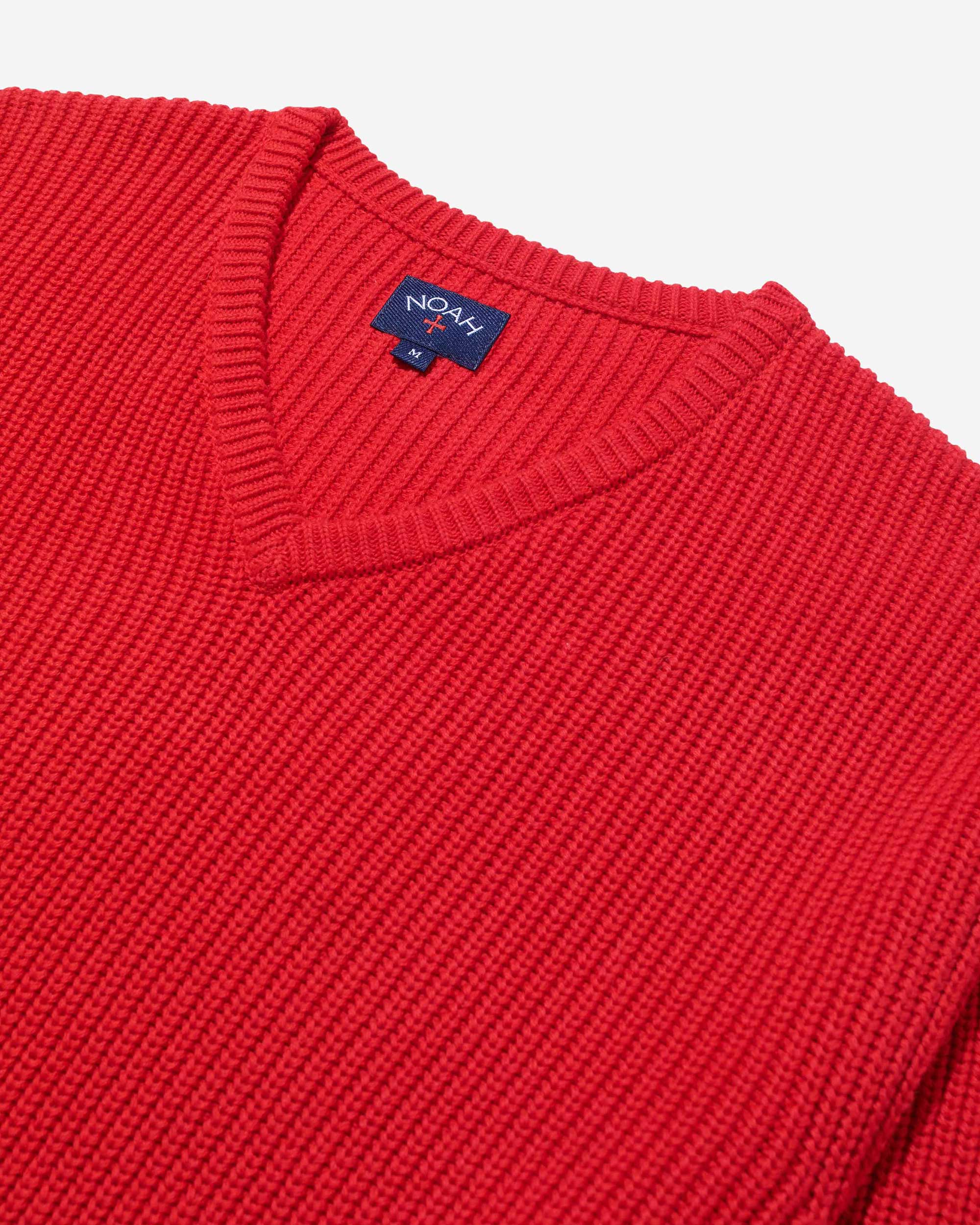 V-Neck Shaker Stitch Sweater - Image 6