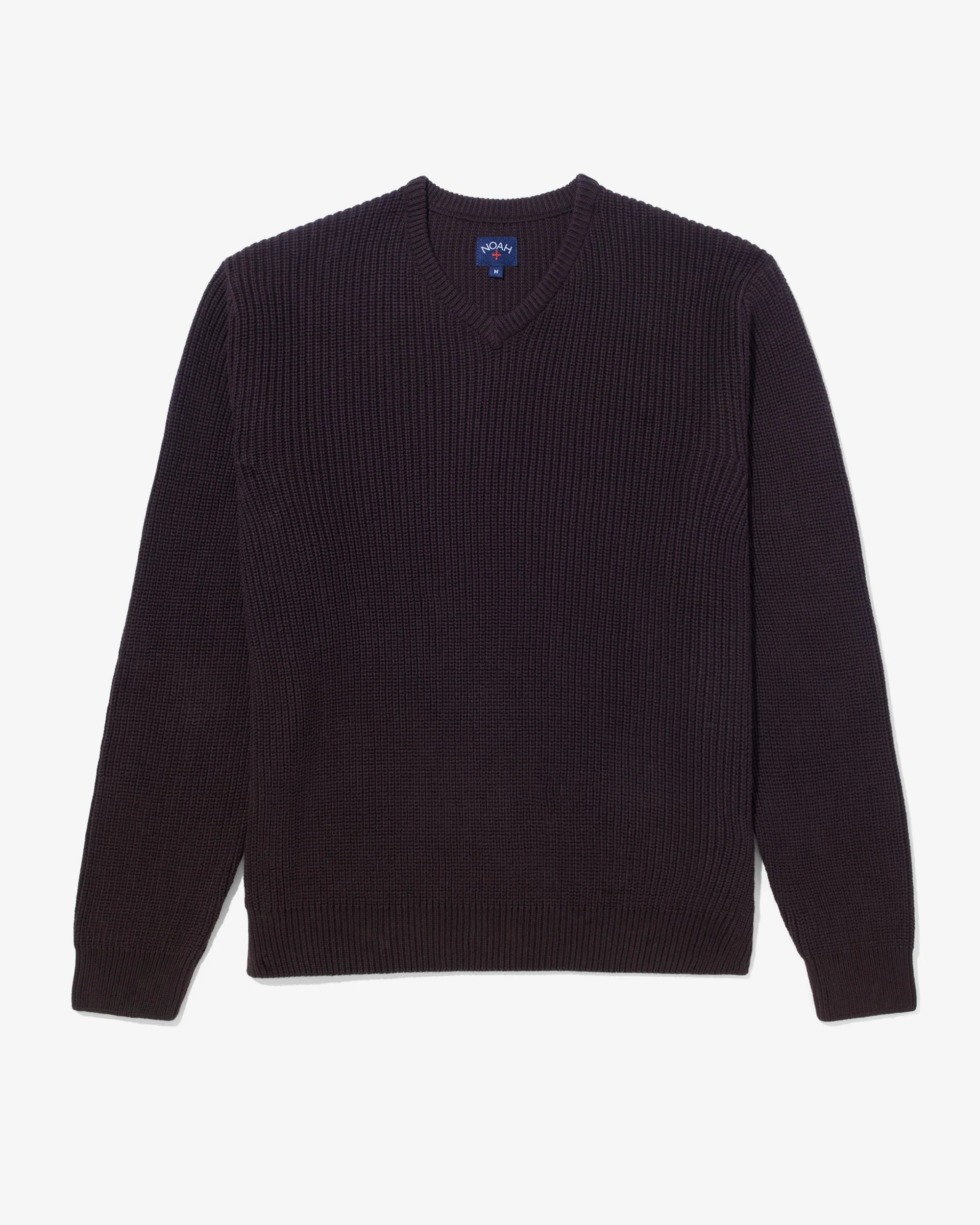 V-Neck Shaker Stitch Sweater - Image 7