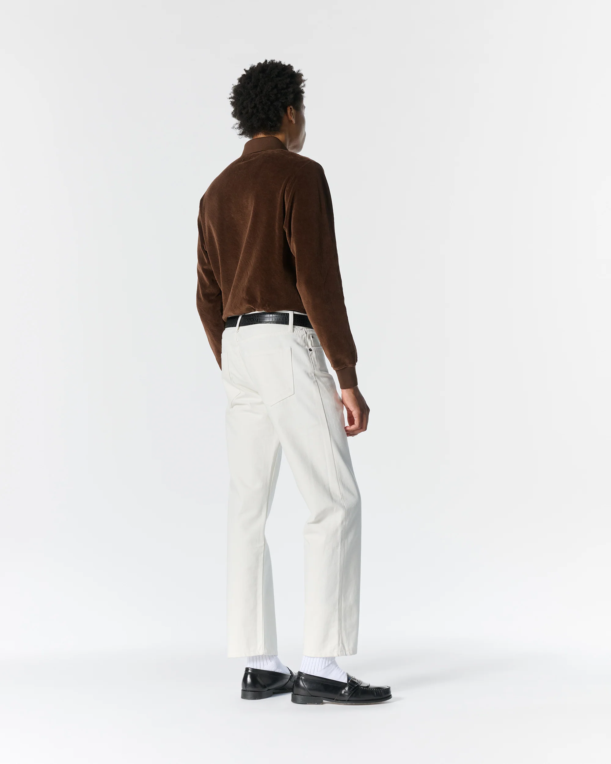 Velour Long Sleeve Polo - Image 8