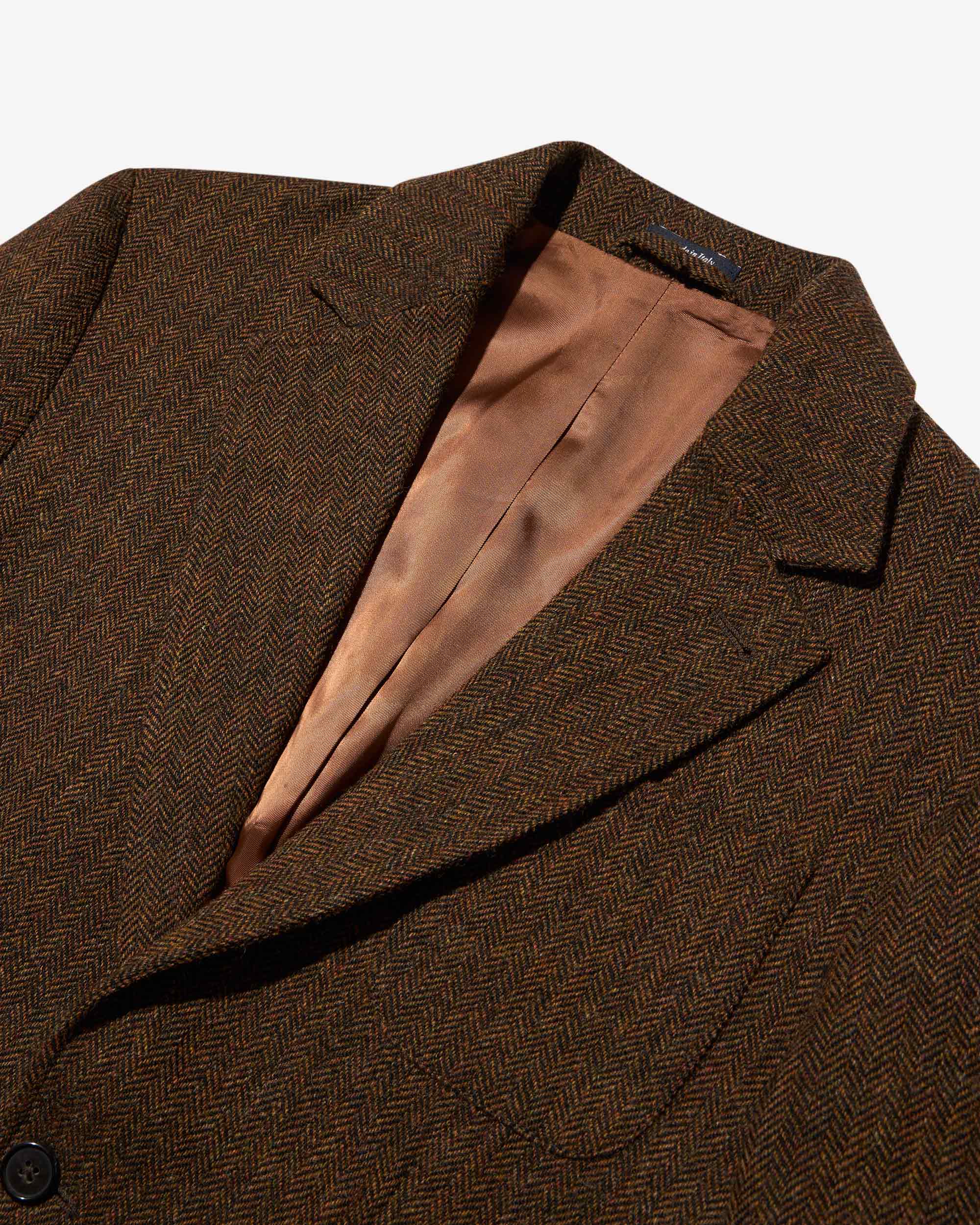 Wool Herringbone Sack Jacket - Image 3