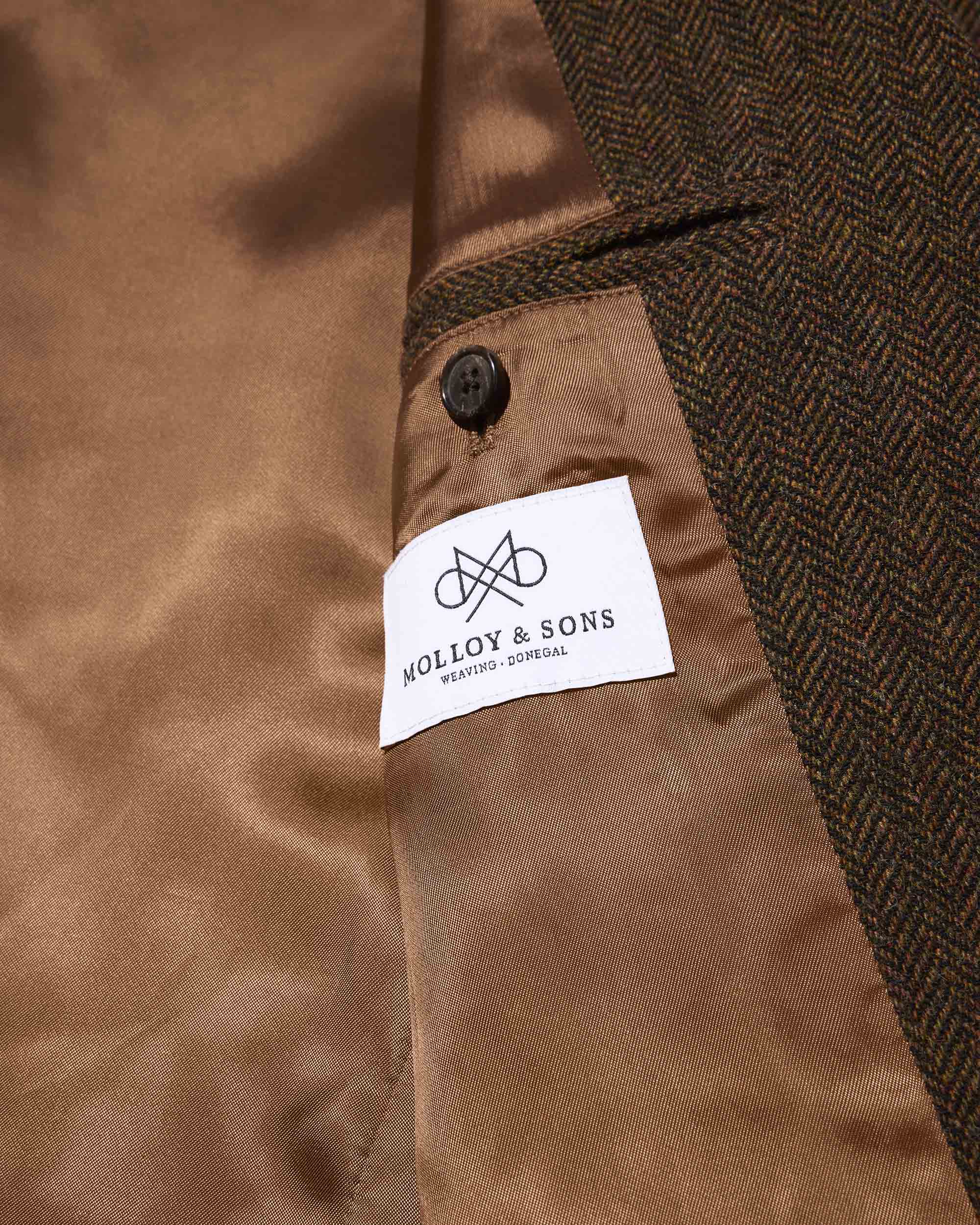 Wool Herringbone Sack Jacket - Image 5