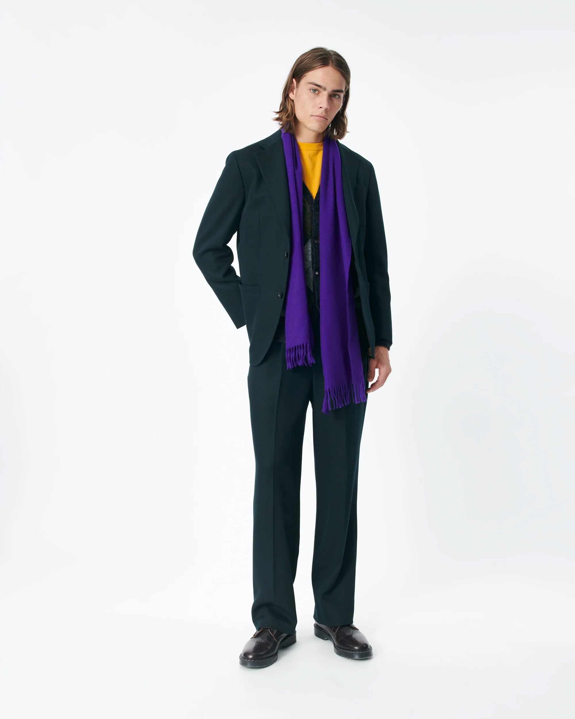 Barathea Wool Sack Jacket - Image 7